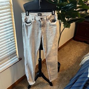Hudson gray super skinny jeans